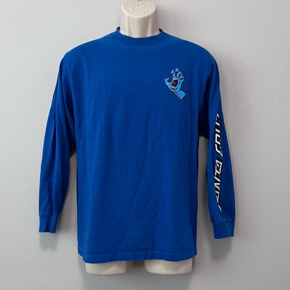 Santa Cruz Screaming Hand Vtg Long Sleeve Cotton Shirt Size M